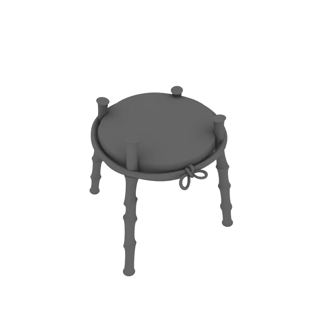 Tropical grill 3D model_0