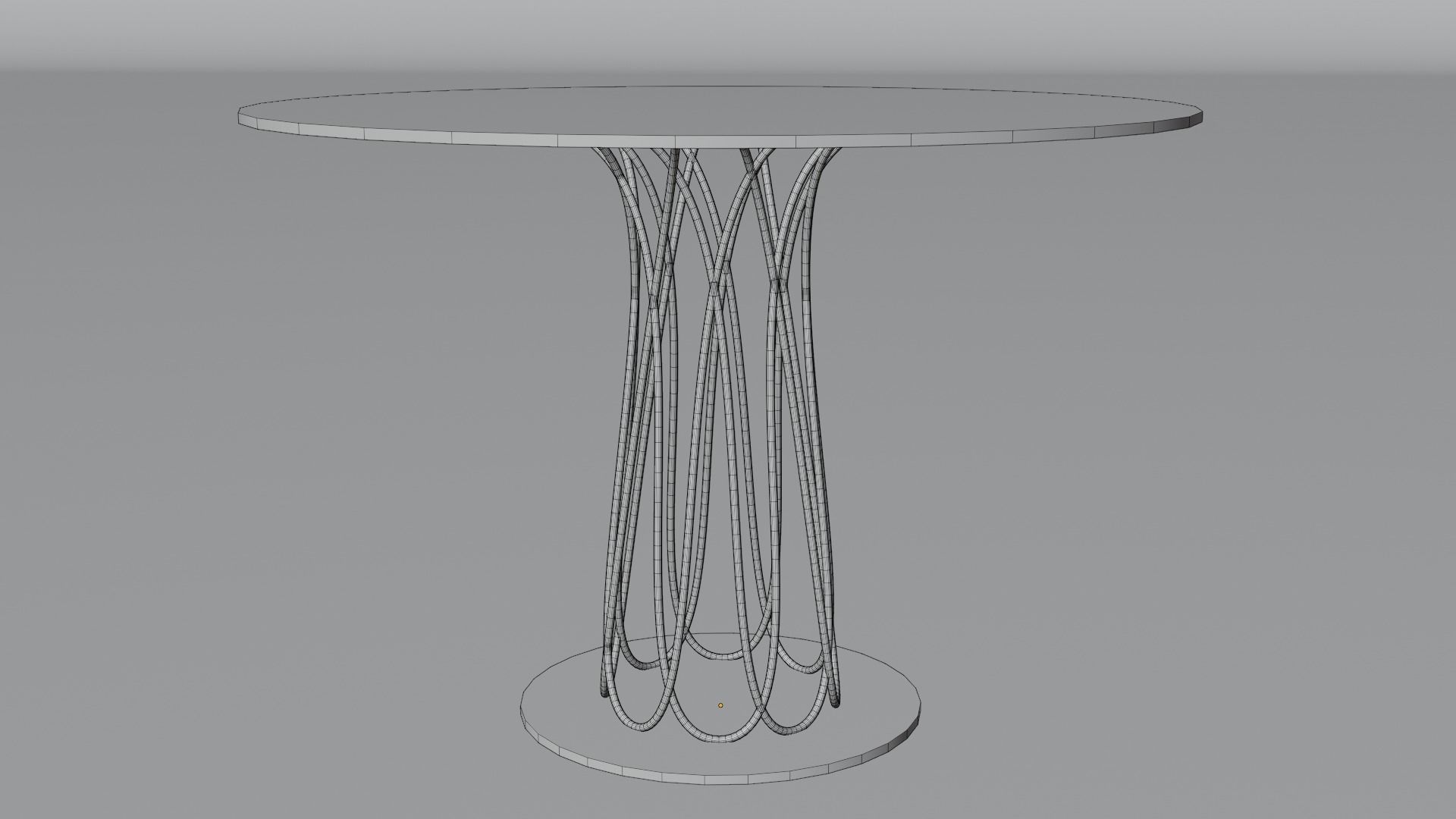 Chair and Table Free low-poly 3D model_5