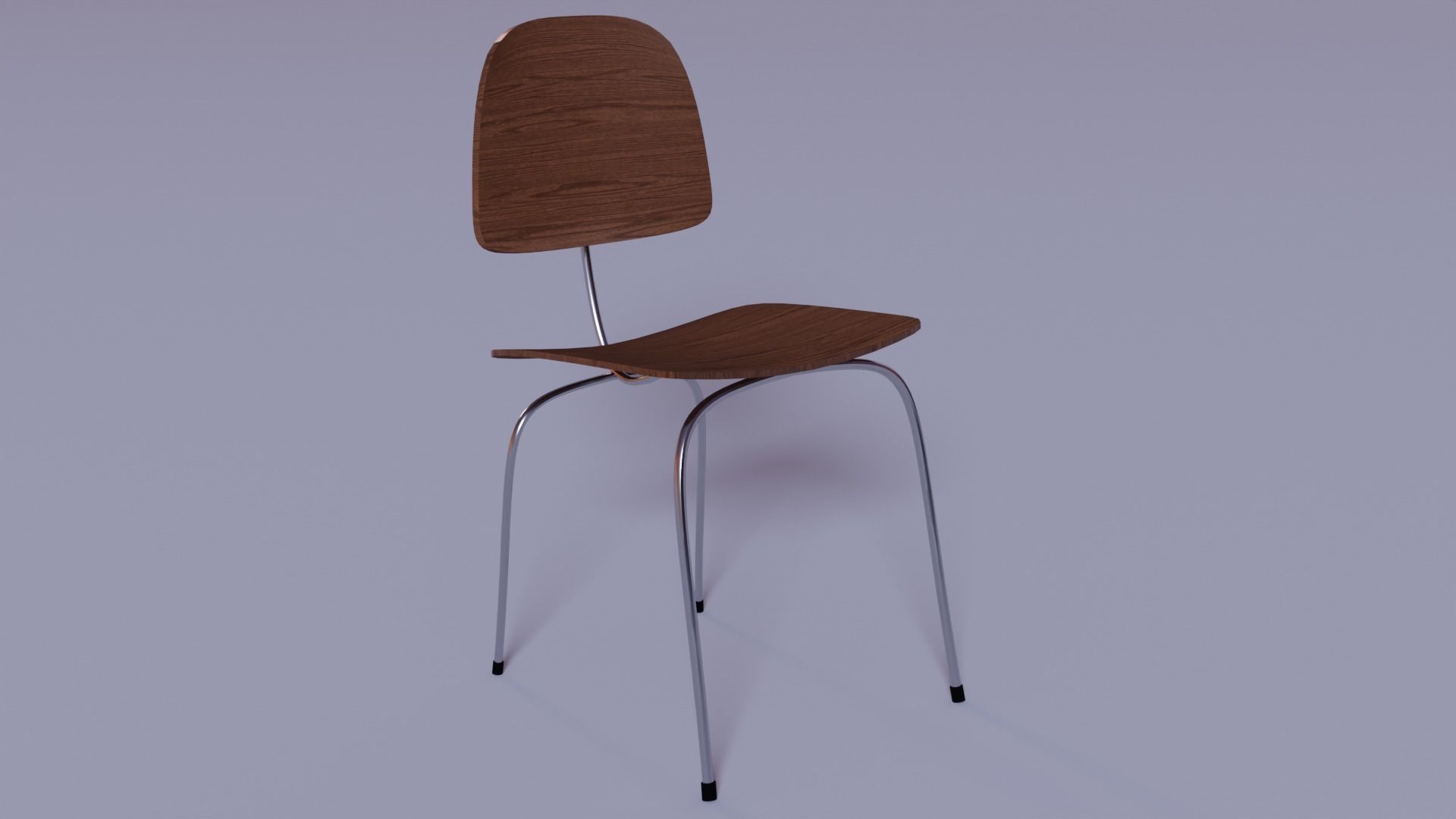 Chair and Table Free low-poly 3D model_6