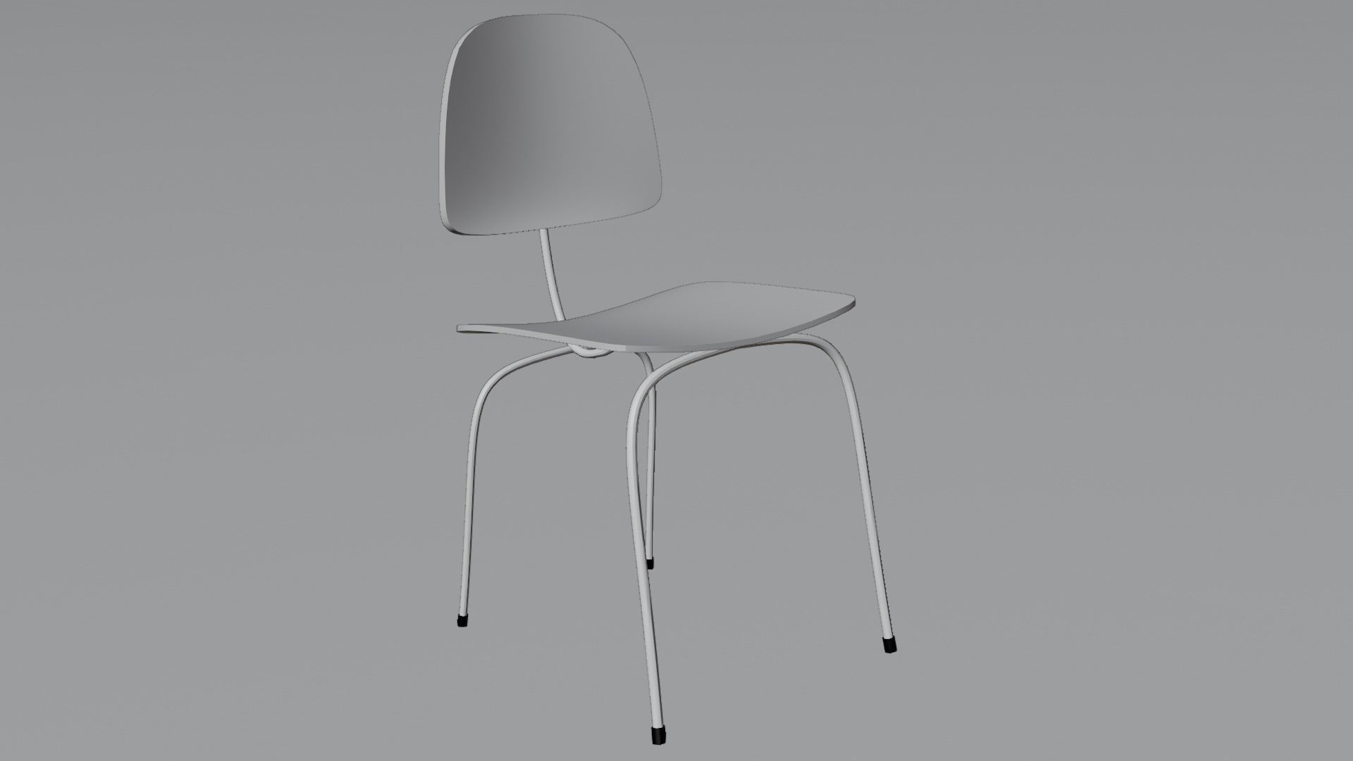Chair and Table Free low-poly 3D model_7