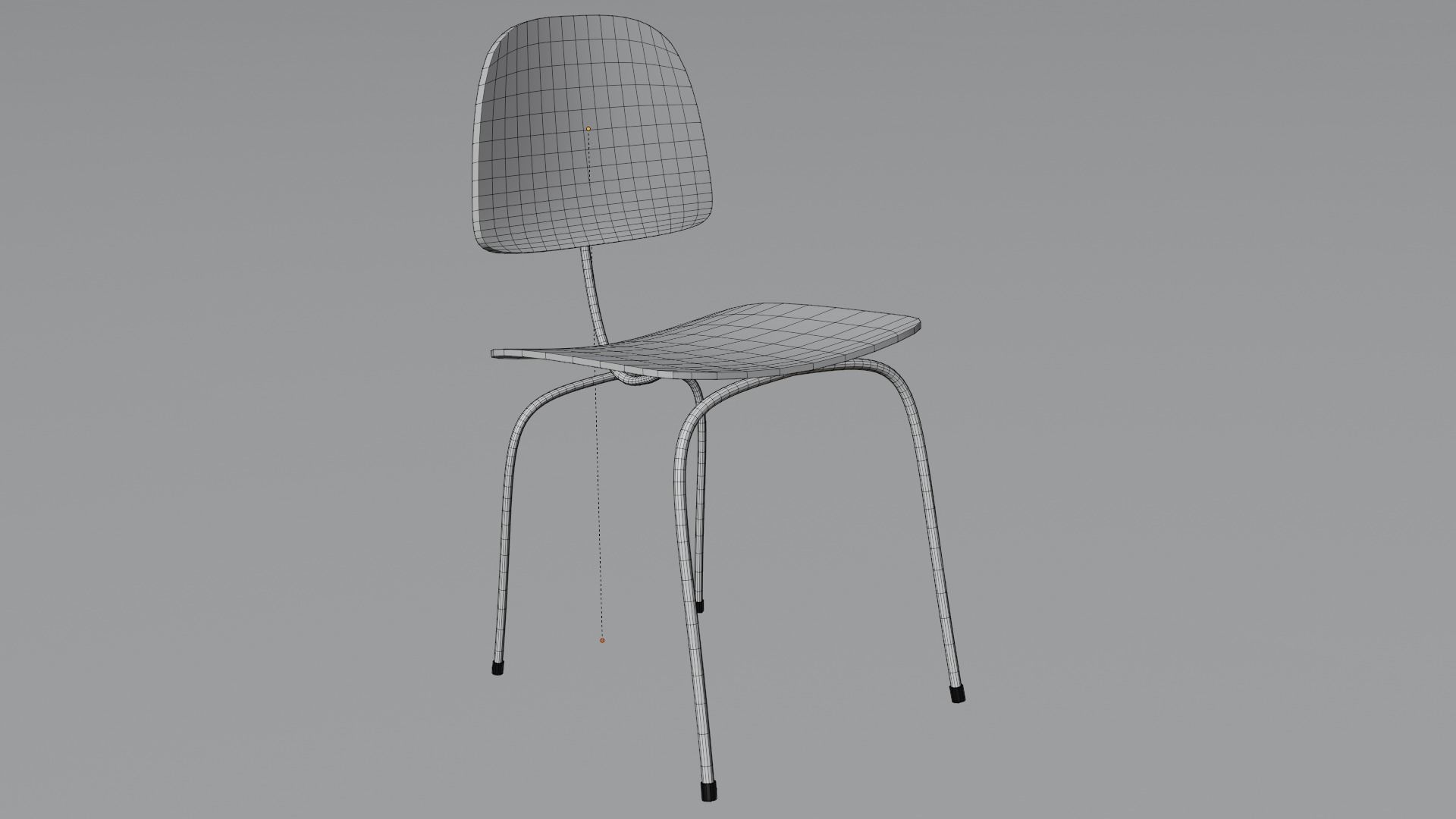Chair and Table Free low-poly 3D model_8