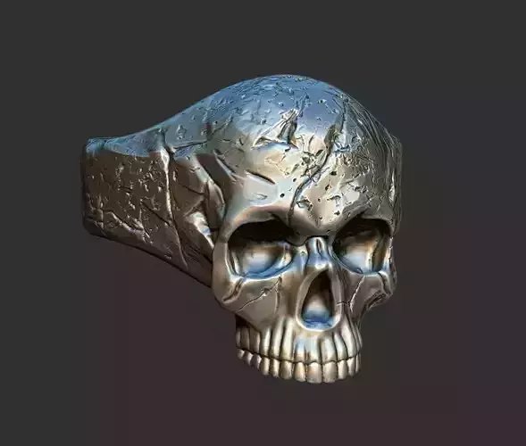 Skull Ring 3D print model