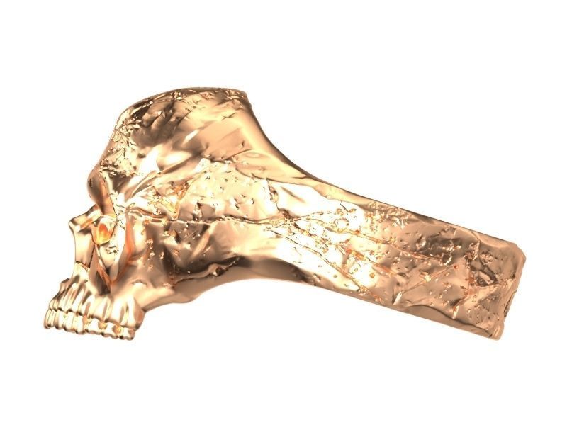 Skull Ring 3D print model_7