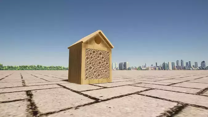 Insect or bee box 3D model
