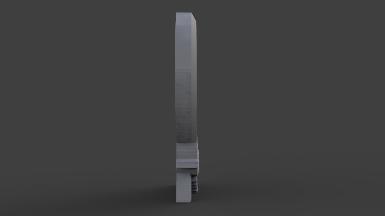 Memorial tombstone 3D print model_4