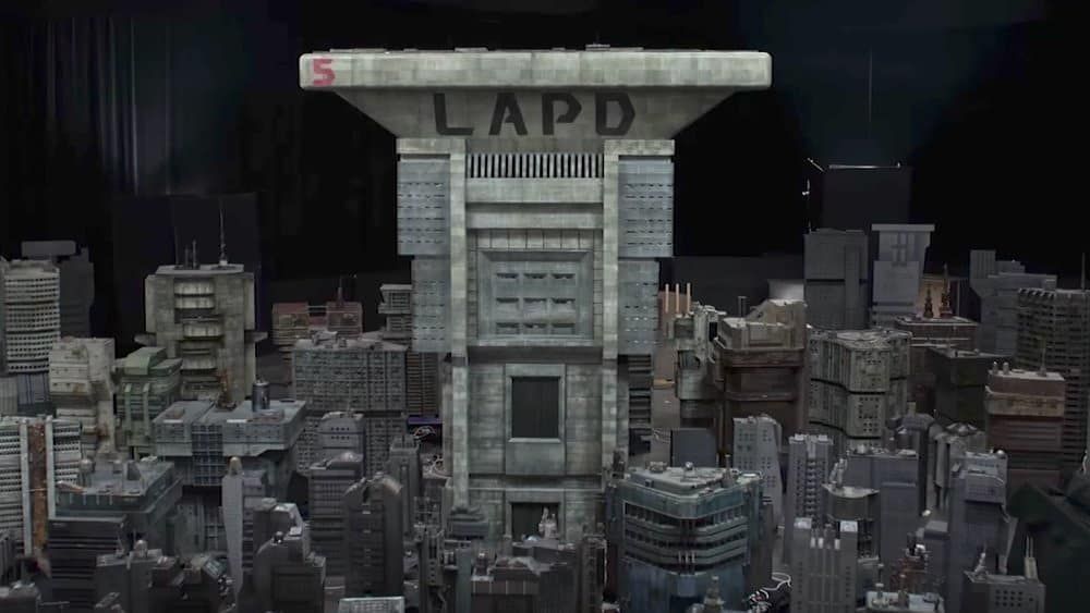 LAPD Bladerunner Building cyberpunk 3D model_1