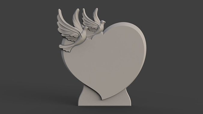 Memorial tombstone 3D print model