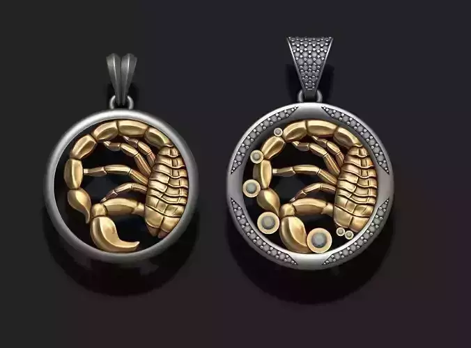 Horoscope Scorpion pendants pack