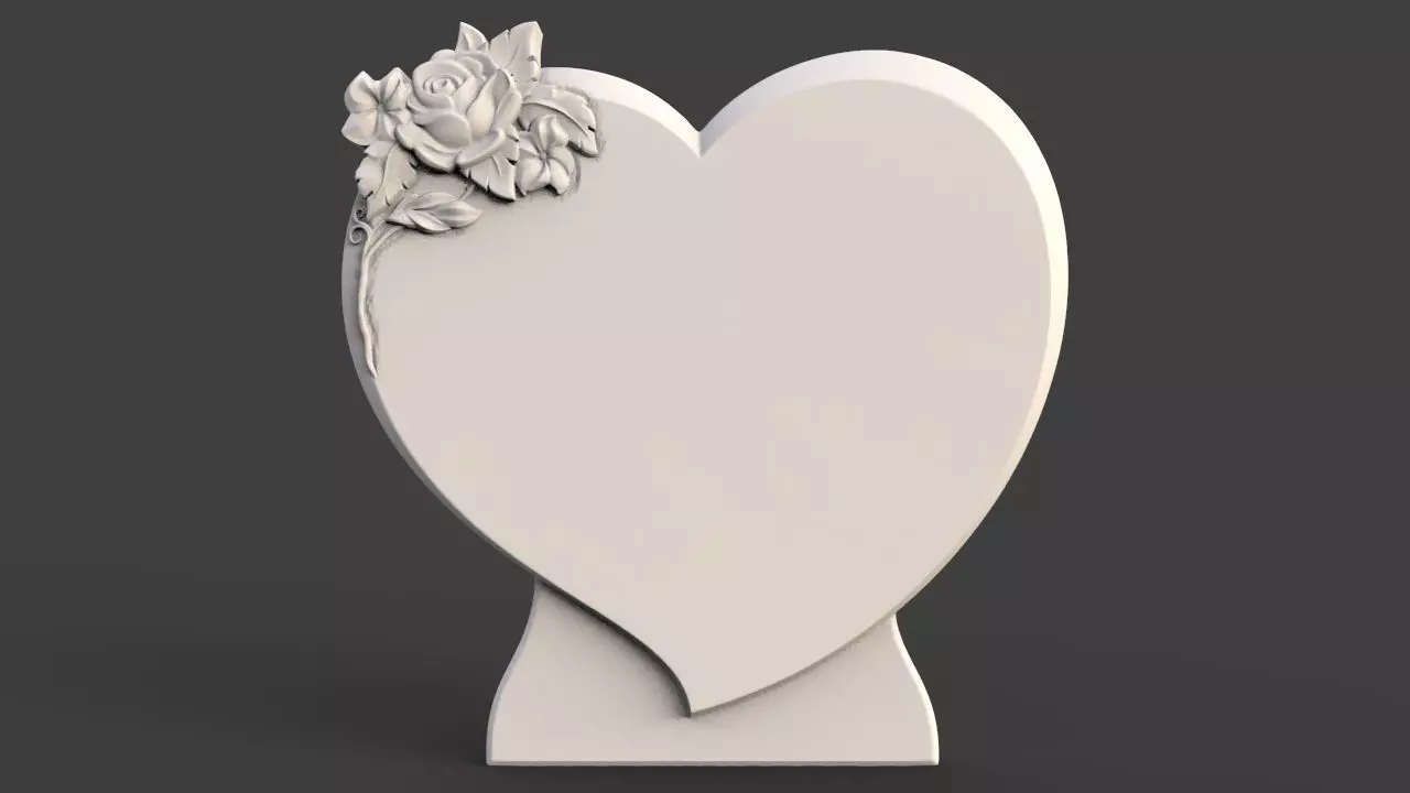 Memorial tombstone 3D print model_0