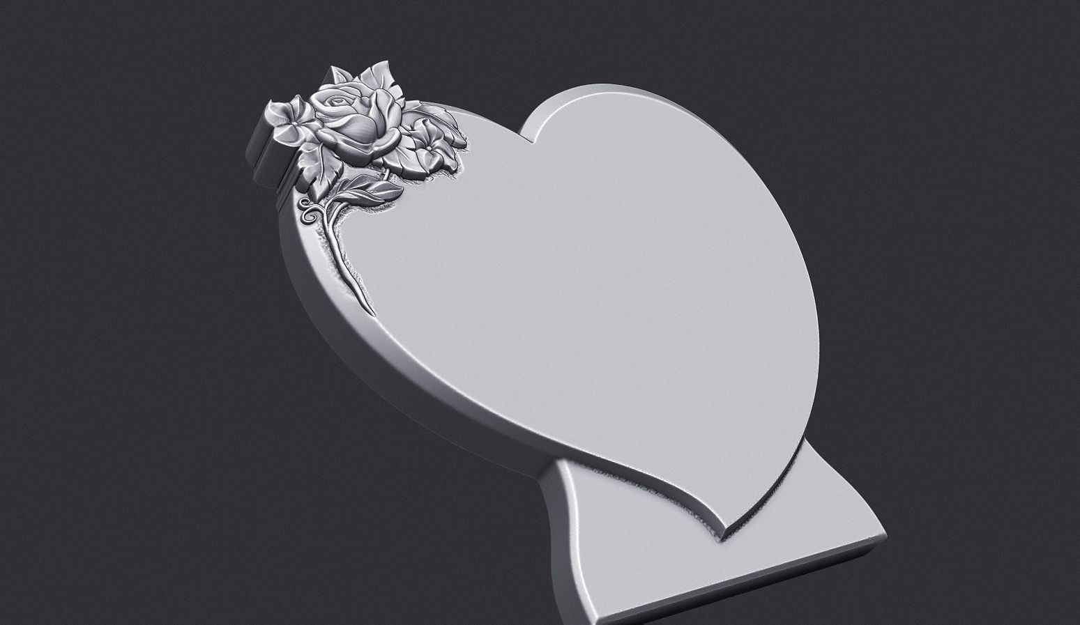 Memorial tombstone 3D print model_5