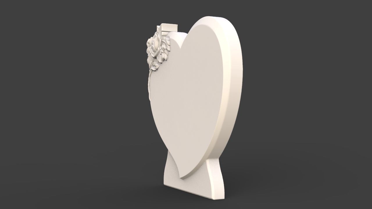 Memorial tombstone 3D print model_2
