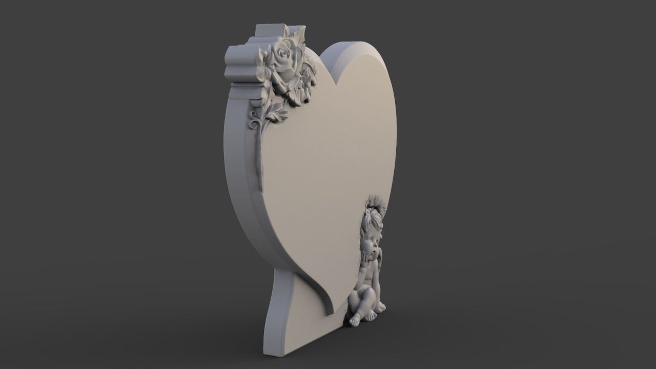 Angel Monument Tombstone 3D print model_2