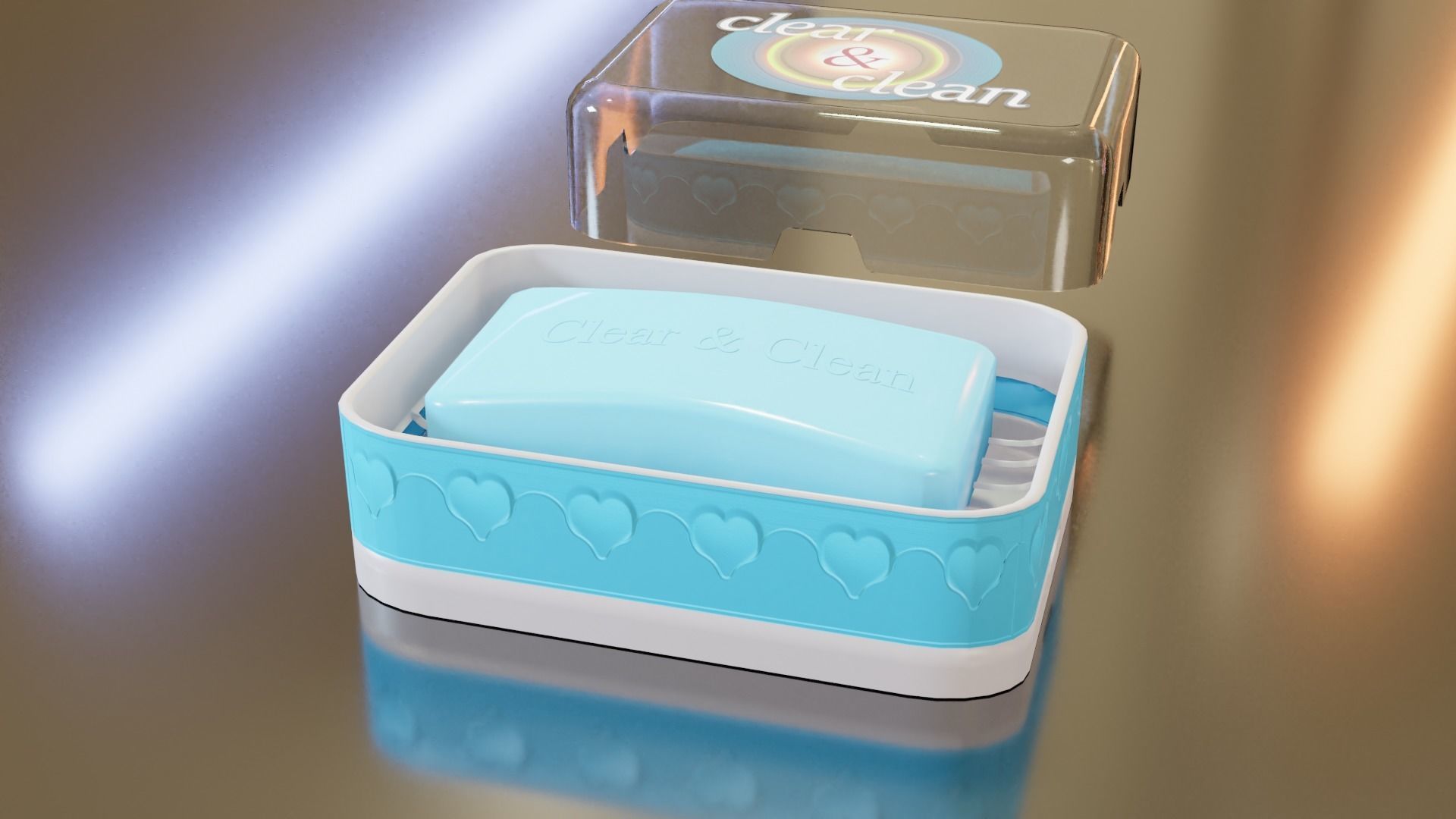 Solid hand soap 3D model_1