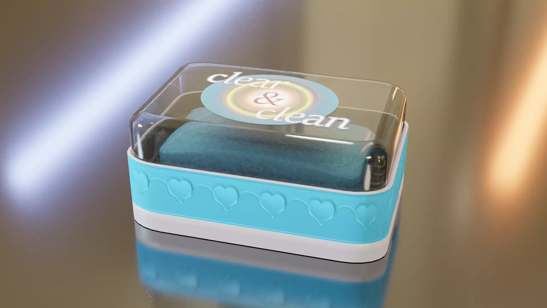 Solid hand soap 3D model_0