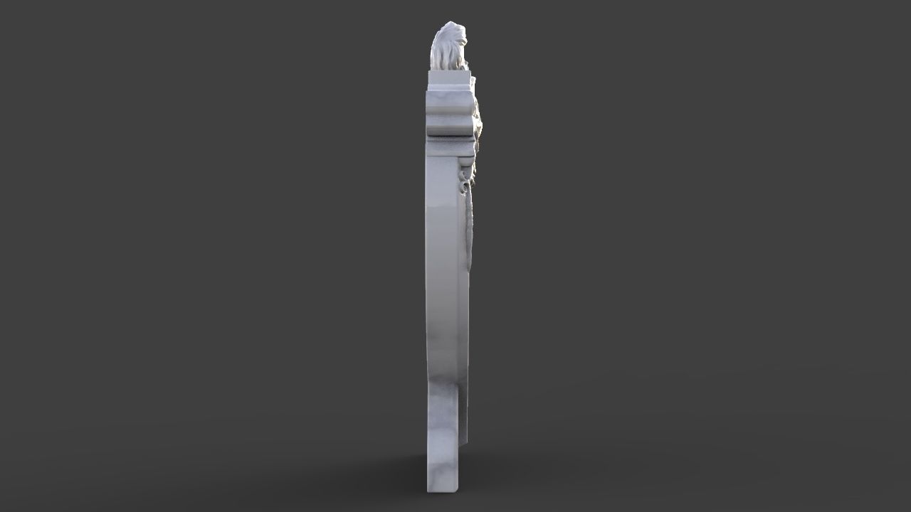 Angel Monument Tombstone 3D print model_4
