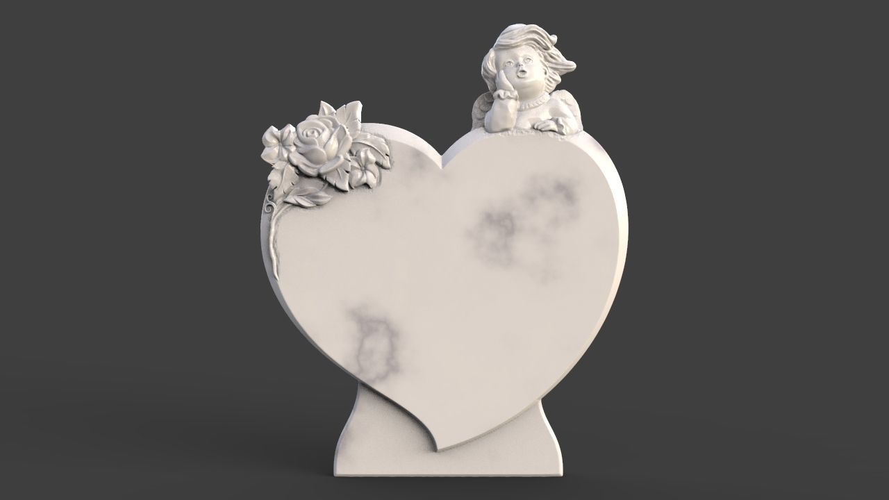 Angel Monument Tombstone 3D print model_3