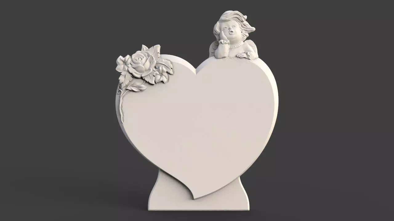 Angel Monument Tombstone 3D print model_0