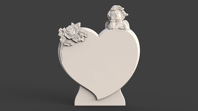 Angel Monument Tombstone 3D print model