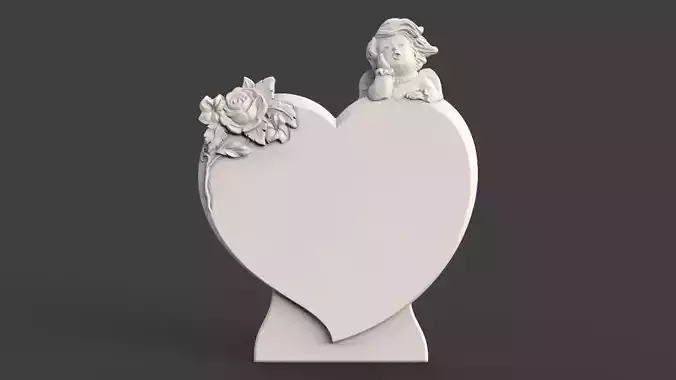 Angel Monument Tombstone 3D print model