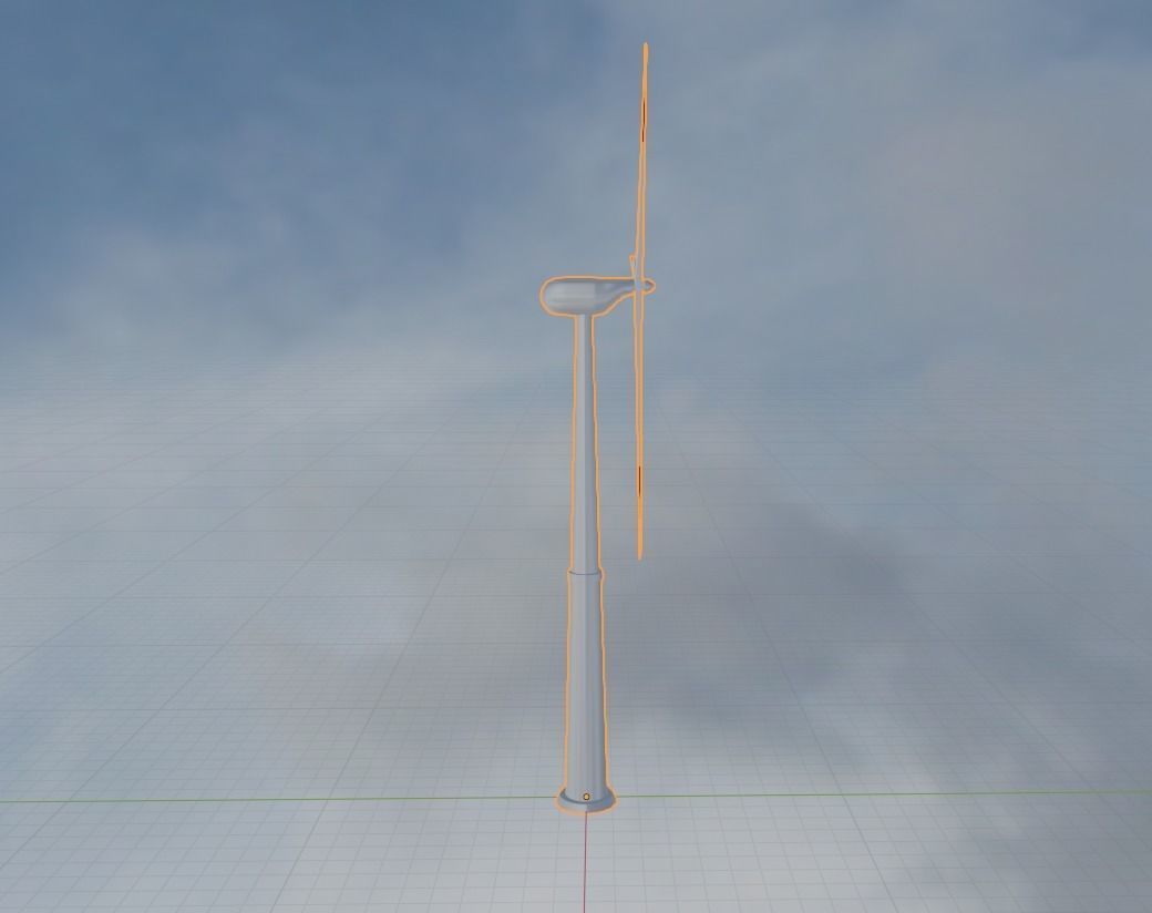 High Quality Eletric Wind Turbine 3D Model 3D model_5