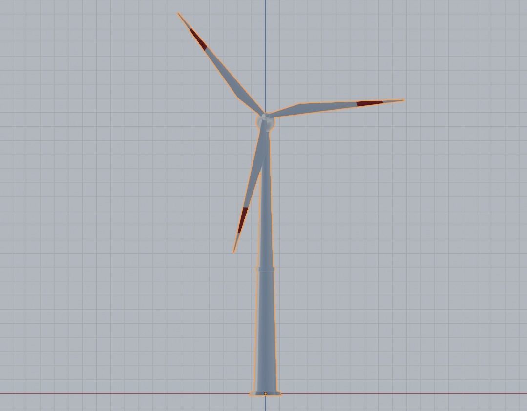 High Quality Eletric Wind Turbine 3D Model 3D model_1