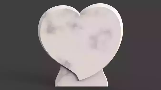 Heart shaped tombstone