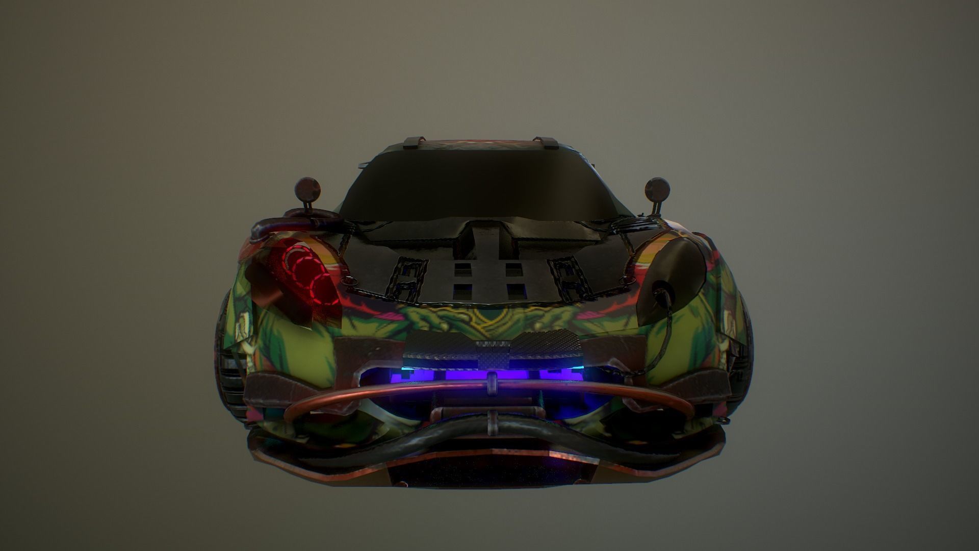 Cyberpunk Lotus Elise Cup  Low-poly 3D model_7