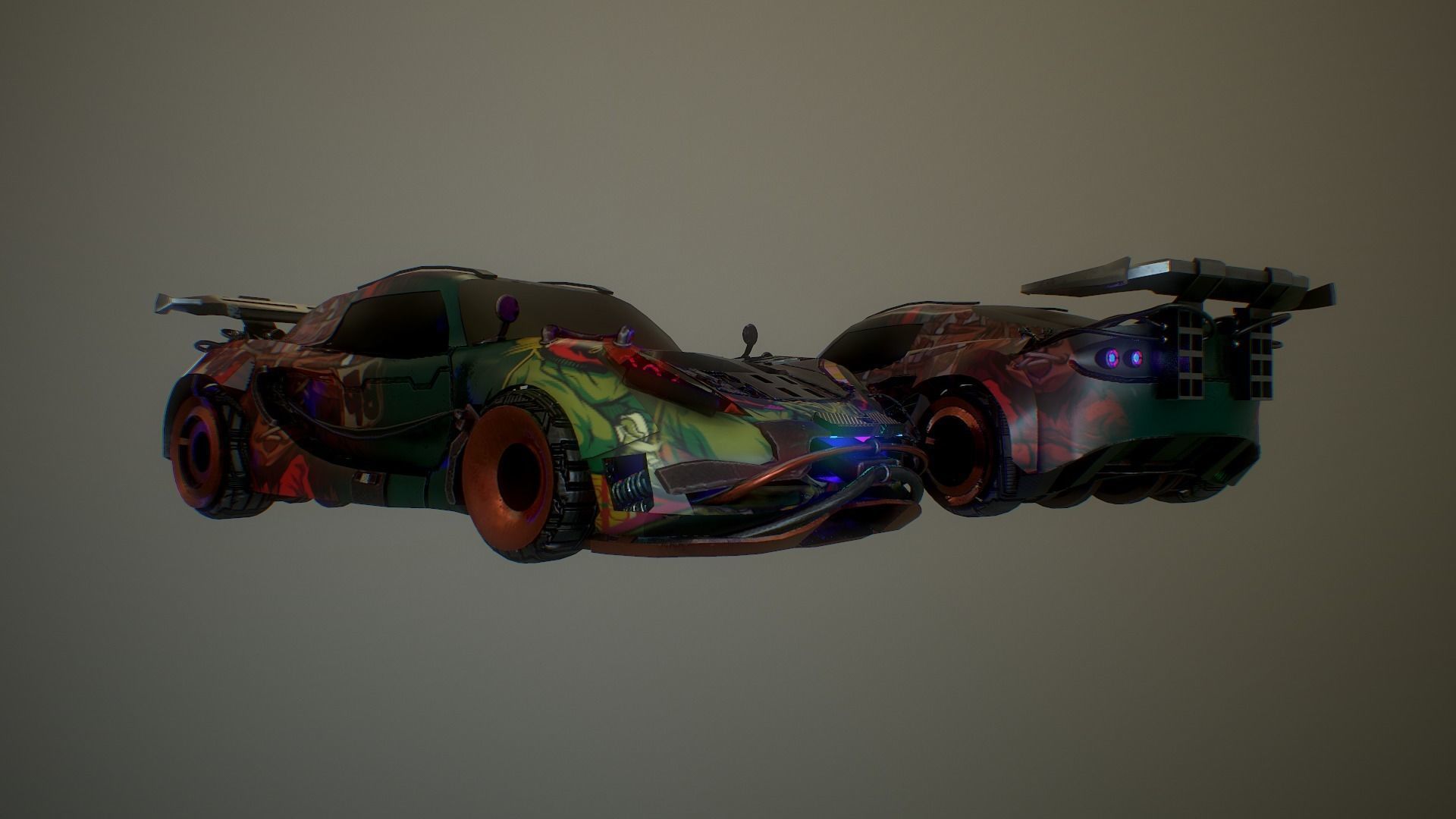 Cyberpunk Lotus Elise Cup  Low-poly 3D model_3