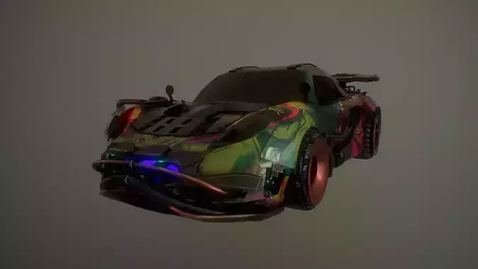 Cyberpunk Lotus Elise Cup  Low-poly 3D model Cyberpunk Lotus Elise Cup  Low-poly 3D model