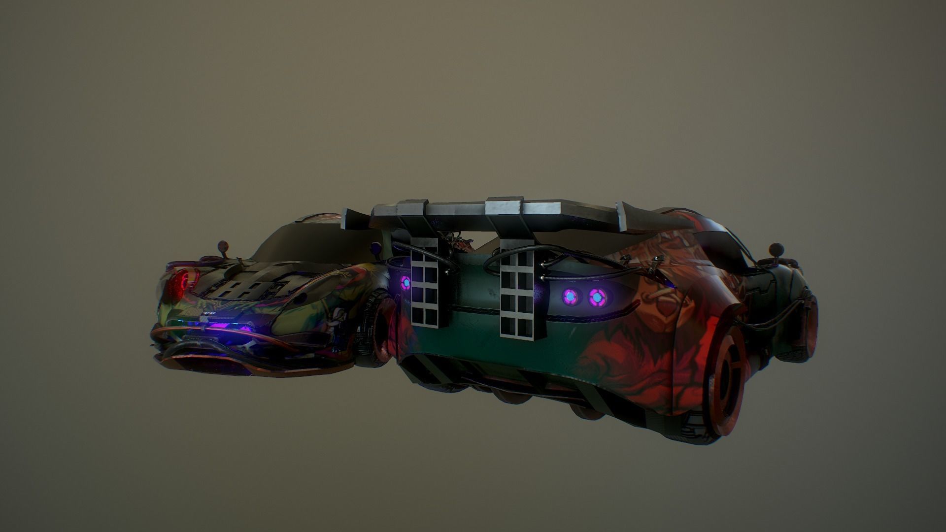 Cyberpunk Lotus Elise Cup  Low-poly 3D model_4
