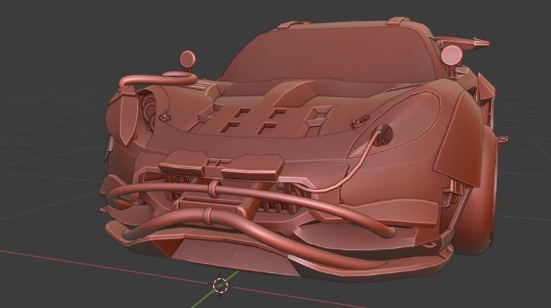 Cyberpunk Lotus Elise Cup  Low-poly 3D model_22