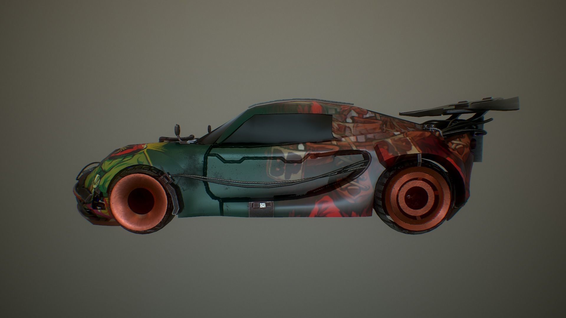 Cyberpunk Lotus Elise Cup  Low-poly 3D model_5