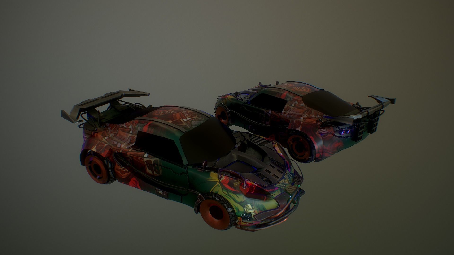 Cyberpunk Lotus Elise Cup  Low-poly 3D model_2