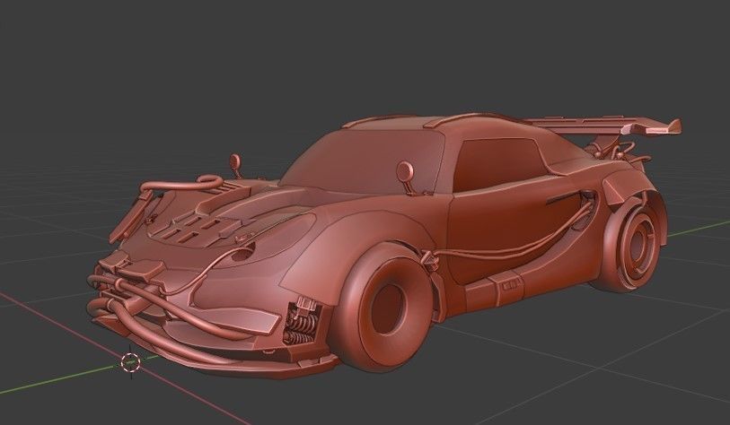 Cyberpunk Lotus Elise Cup  Low-poly 3D model_20
