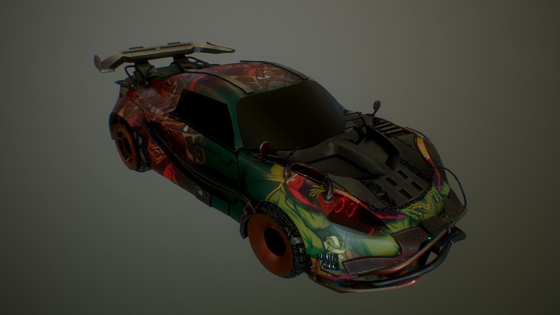 Cyberpunk Lotus Elise Cup  Low-poly 3D model_8