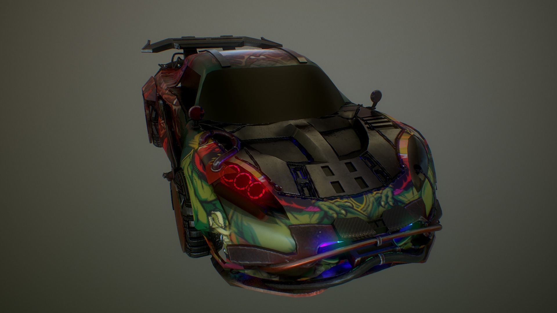Cyberpunk Lotus Elise Cup  Low-poly 3D model_11