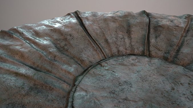 BirdBath Statue 3D model 7
