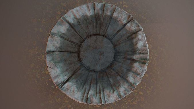 BirdBath Statue 3D model 5