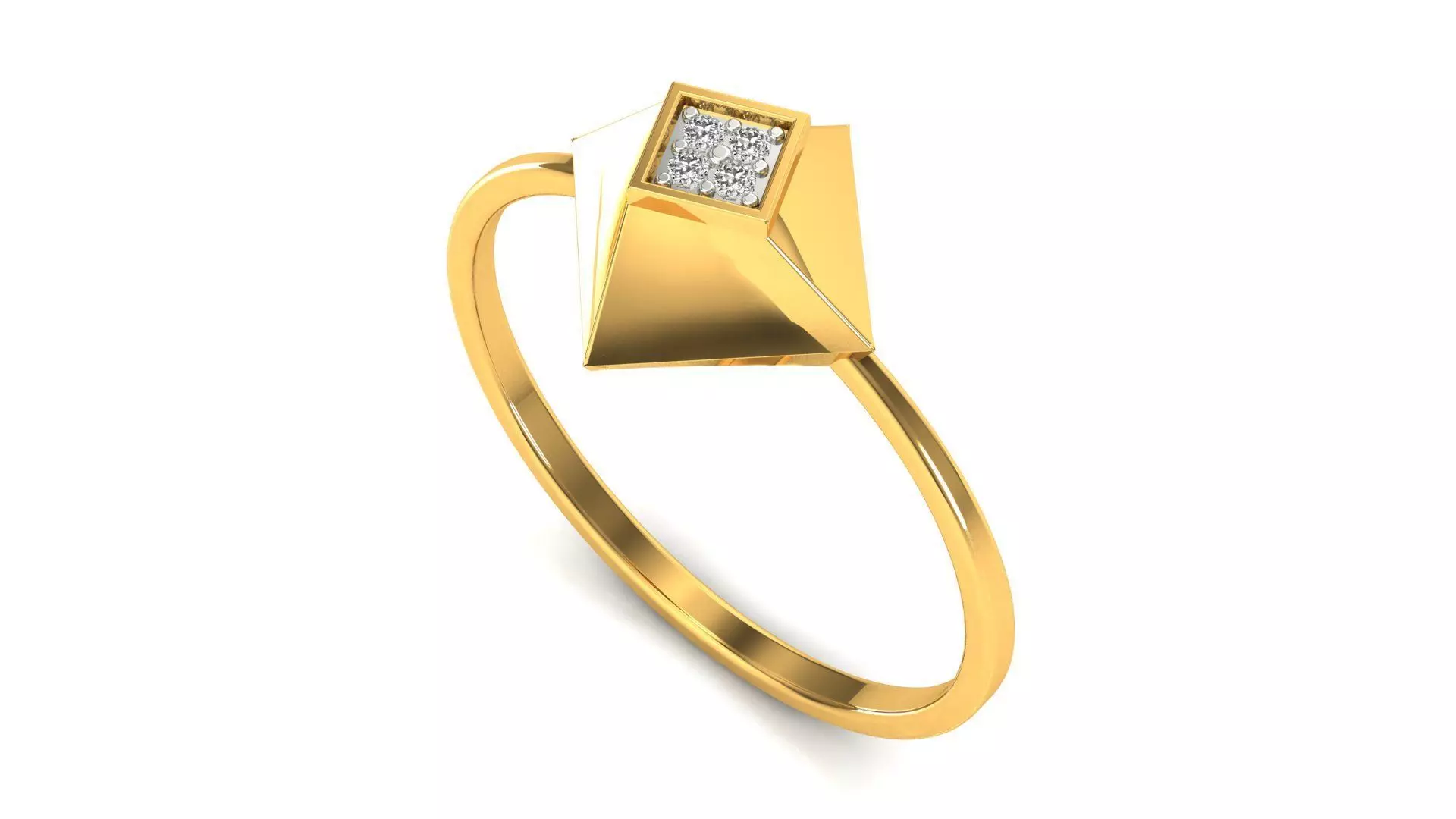 Ring-103 gold floor lamp 3D print model_0