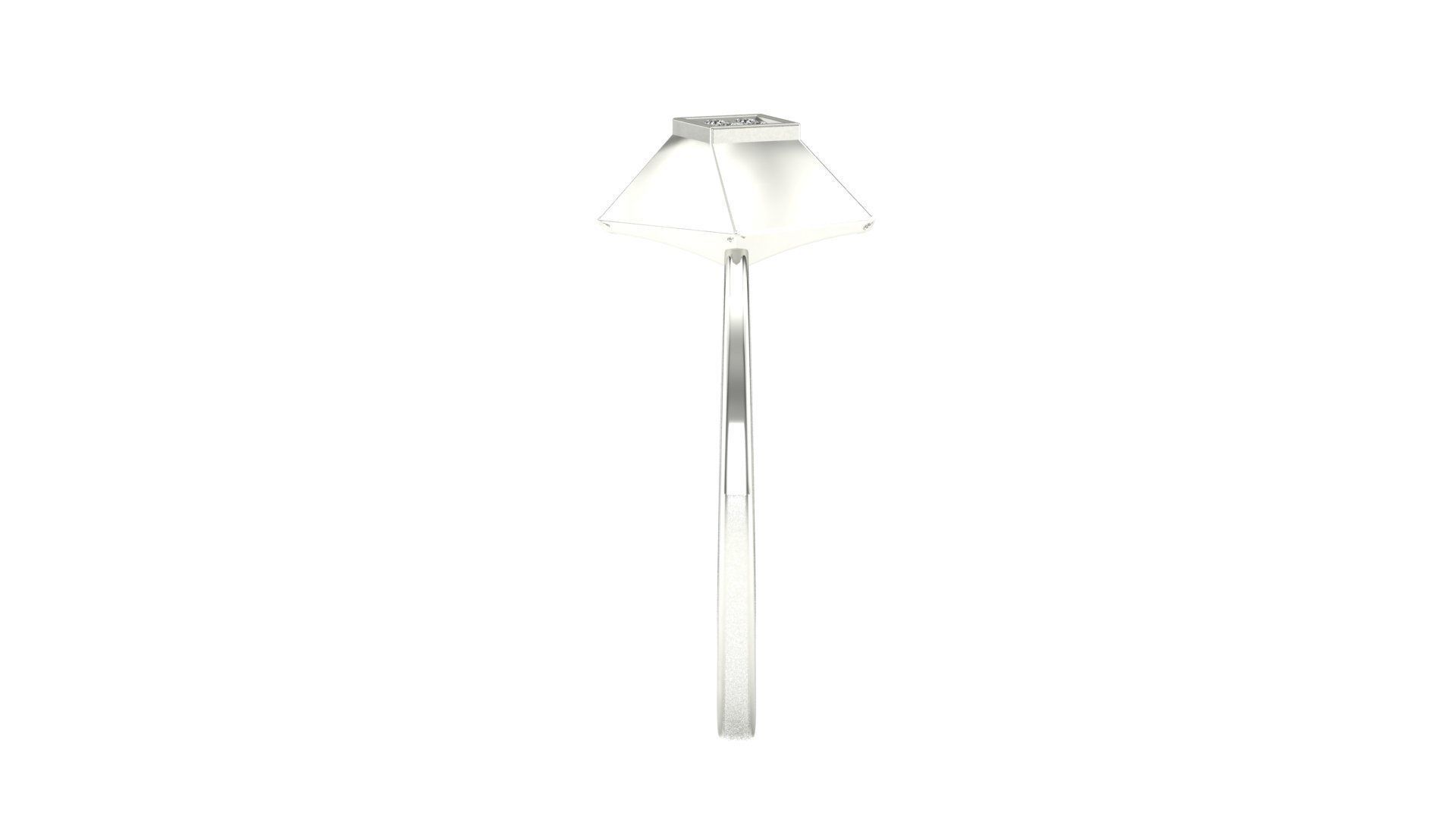 Ring-103 gold floor lamp 3D print model_14