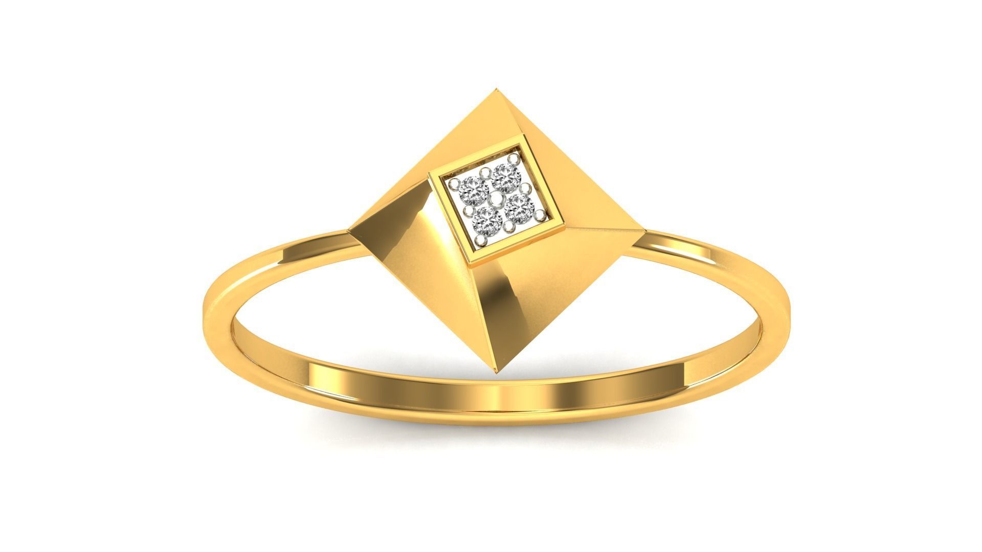 Ring-103 gold floor lamp 3D print model_23