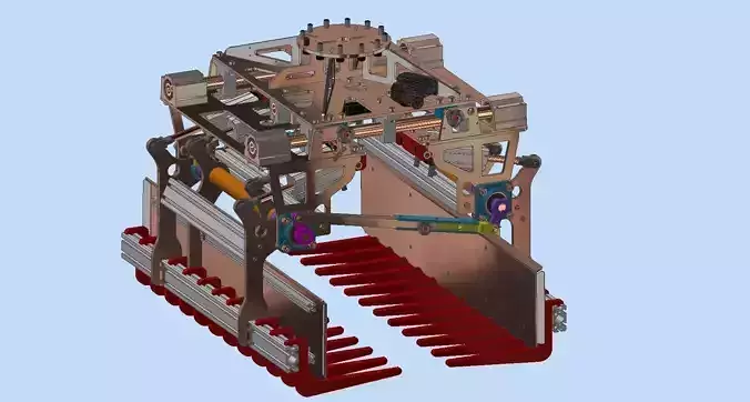 Adjustable bag gripper- Gripper Robot 3D model