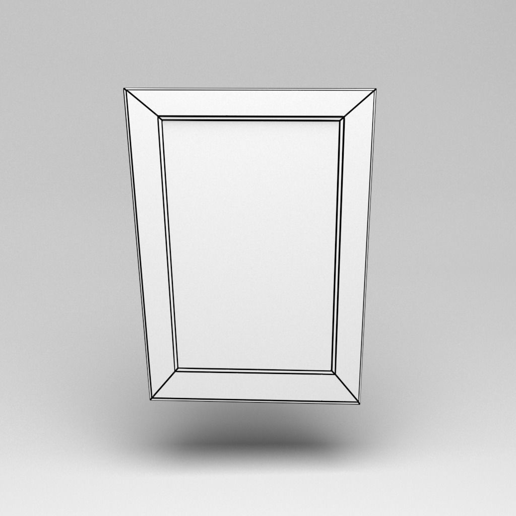 Frame picture Low-poly 3D model_1