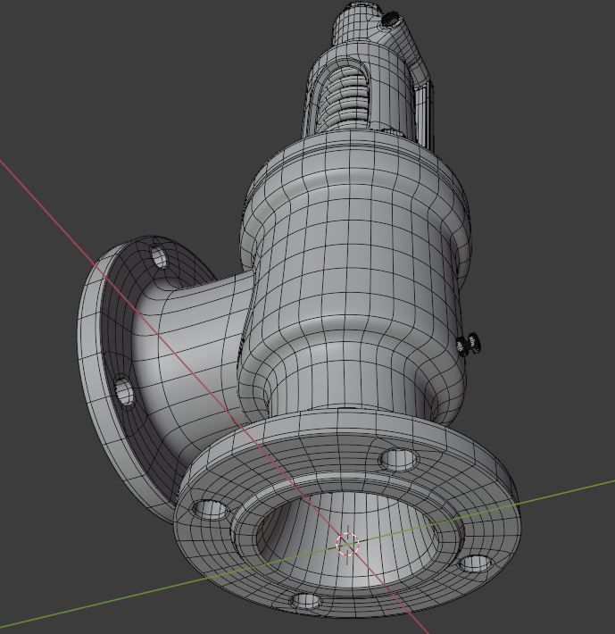 Safety valve 3D model_10