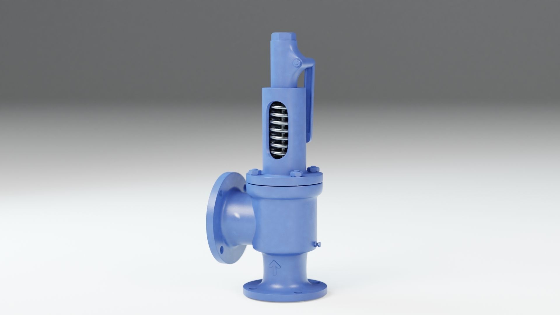 Safety valve 3D model_1