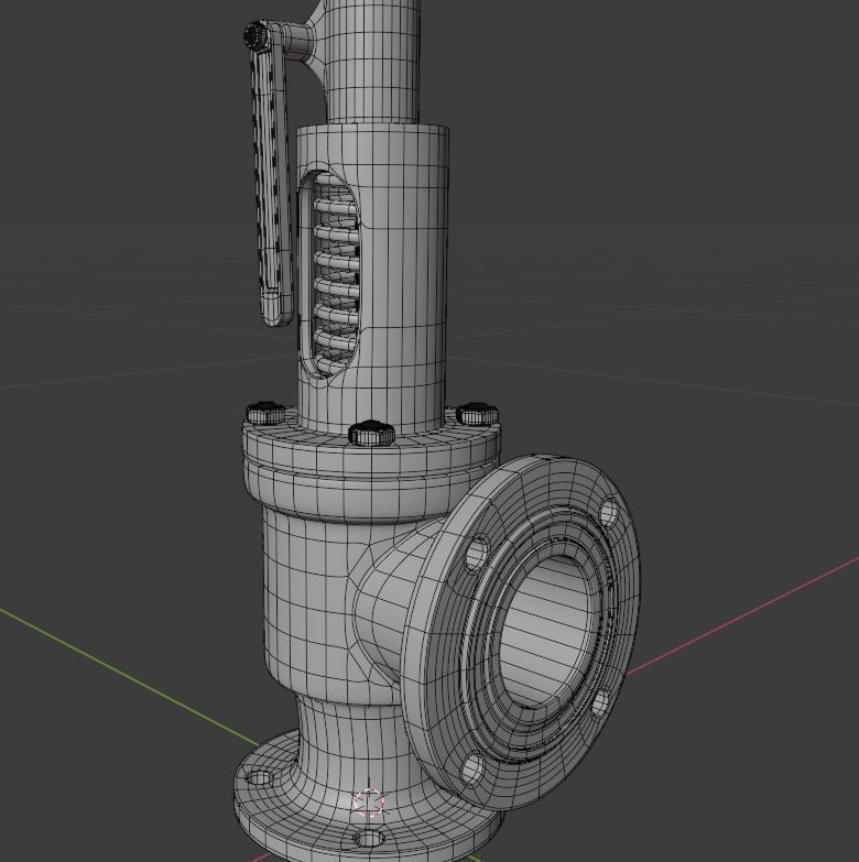 Safety valve 3D model_9