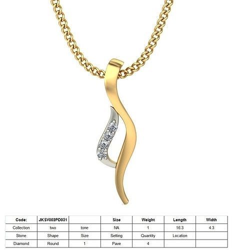 Women pendant 3dm stl render 3D print model