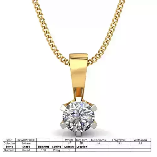 Women pendant 3dm stl render