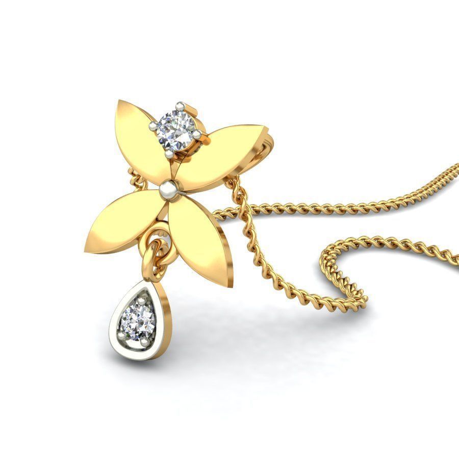 Women pendant 3dm stl render 3D print model_5