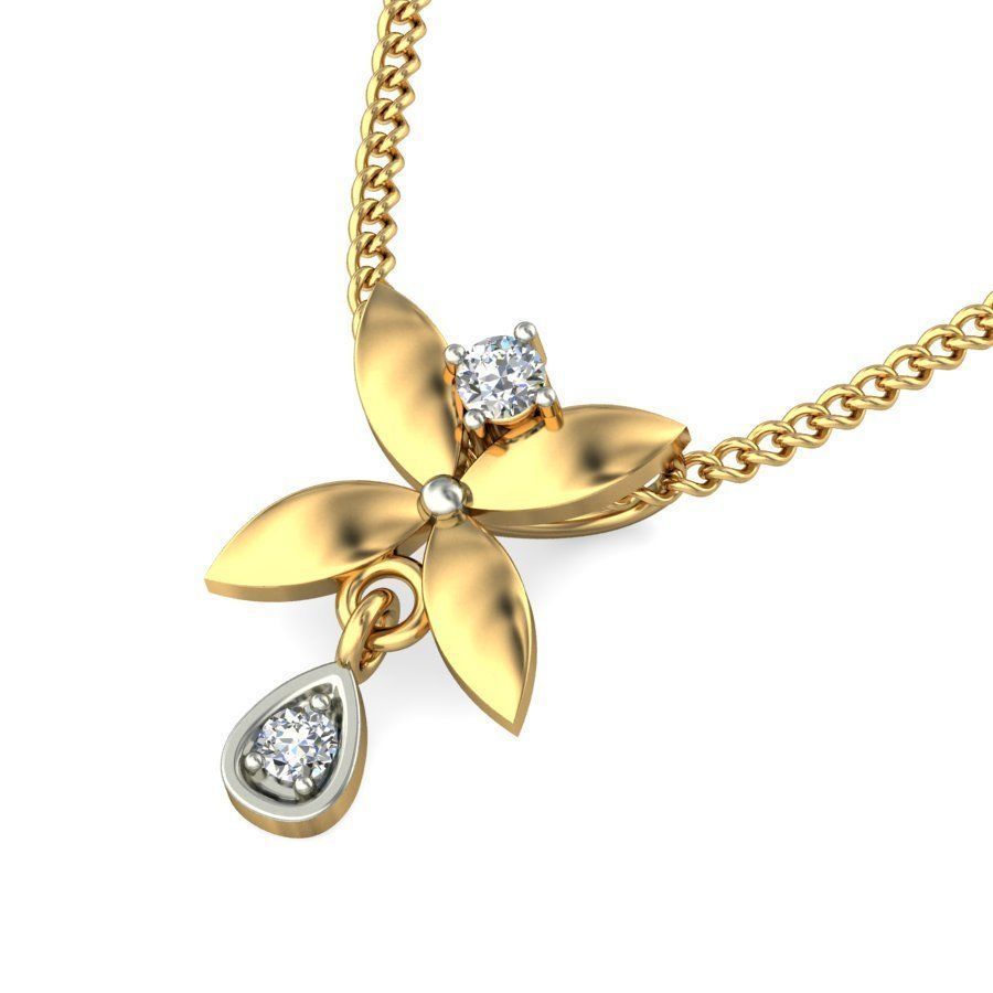 Women pendant 3dm stl render 3D print model_4